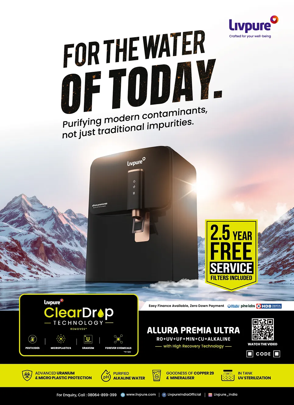 Livpure Introduces Allura Premia Ultra Powered by ClearDrop Technology, Setting a New Benchmark in Water Purification