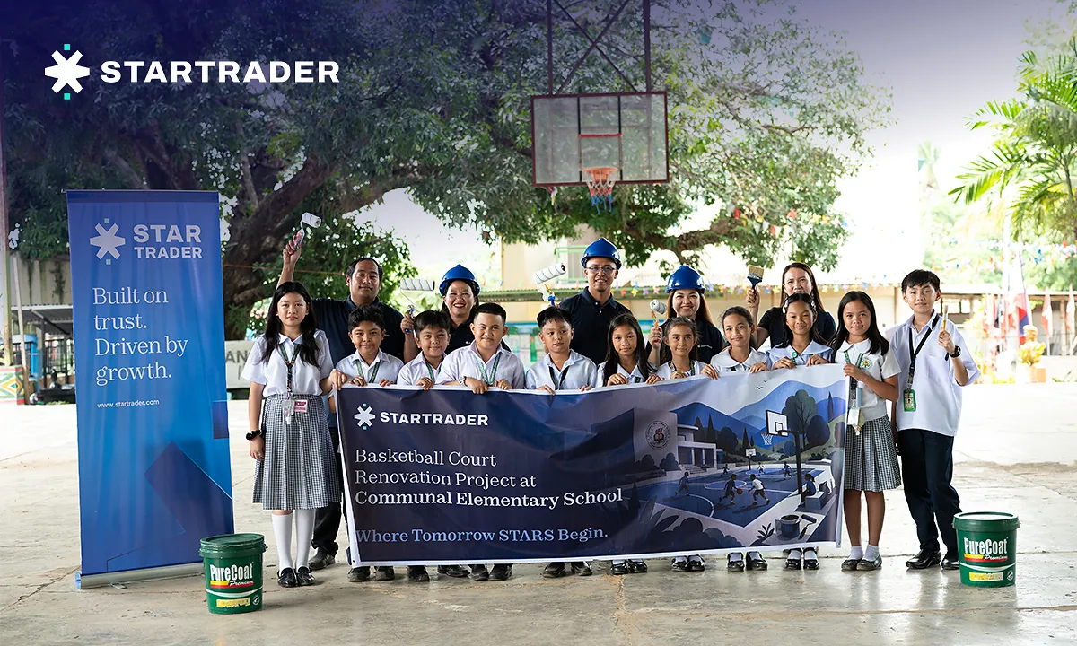 STARTRADER Breaks Ground on Basketball Court Revamp Benefiting around 20,000 Students in Davao City, Philippines