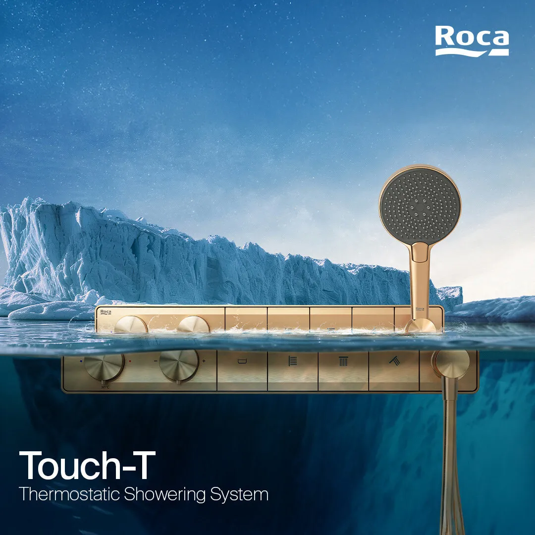 Roca Introduces Touch-T: A New Benchmark in Thermostatic Shower Systems